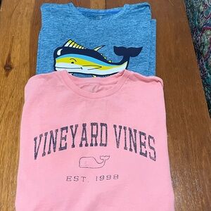 Lot of Two (2) Boys Vineyard Vines T-Shirts - Size XL